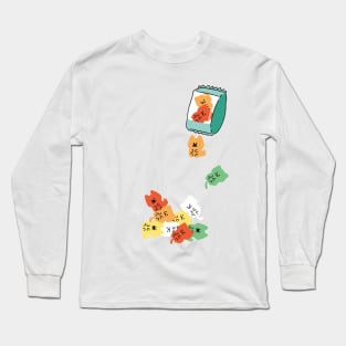 Cat Dog Fudge Soft Sweet Jelly Drop Long Sleeve T-Shirt